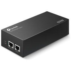 TP-Link PoE Injector adapter - TL-POE170S (60W, af/at/bt PoE+; 2x1Gbps, Max 100m)