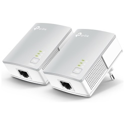 TP-Link Powerline adapter Kit - TL-PA4010 Nano (100Mbps (500Mbps adatátvitel), 128-bit AES, QoS, Max 300m)