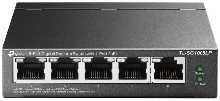 TP-Link Switch PoE - TL-SF1005LP (5port 100Mbps; 5/4 af PoE port; 41W) 1 TP-Link Switch PoE - TL-SF1005LP (5port 100Mbps; 5/4 af PoE port; 41W)