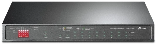 TP-Link Switch PoE - TL-SG1210MP (9port 1Gbps; 1port RJ45/SFP 1Gbps; 8x at/af PoE port; 123W) 1 TP-Link Switch PoE - TL-SG1210MP (9port 1Gbps; 1port RJ45/SFP 1Gbps; 8x at/af PoE port; 123W)