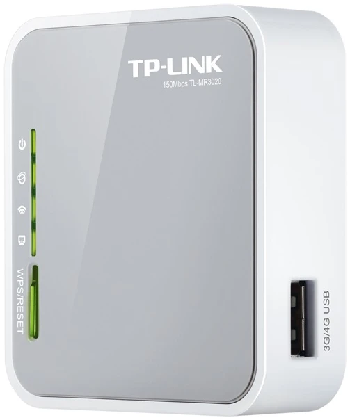 TP-Link Router WiFi N 3G - TL-MR3020 (150Mbps 2,4GHz; 4port 100Mbps; USB, UMTS/HSPA/EVDO modem komp.)