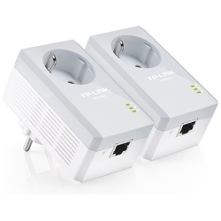 TP-Link Powerline adapter Kit - TL-PA4010P (100Mbps (500Mbps adatátvitel); 230V aljzat, 128-bit AES, QoS, Max 300m)