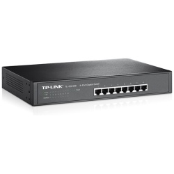 TP-Link Switch  - TL-SG1008 (8 port, 1000Mbps; fém ház, rackbe szerelhető)