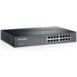 TP-Link Switch  - TL-SG1016D (16 port, 1000Mbps; fém ház, rackbe szerelhető)