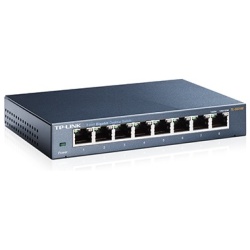 TP-Link Switch  - TL-SG108 (8 port, 1000Mbps; fém ház)