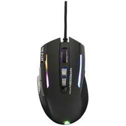 The G-Lab Gamer Egér - KULT NITRO ATOM (4800 DPI, 9 gomb, makro, 1,8m kábel, RGB LED, fekete)