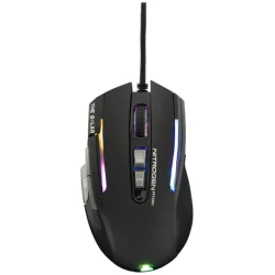The G-Lab Gamer Egér - KULT NITRO ATOM (4800 DPI, 9 gomb, makro, 1,8m kábel, RGB LED, fekete)