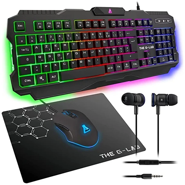 The G-Lab Gaming kit - 4 in 1 COMBO HELIUM HU (KEYZ 120 billentyűzet, KULT HELIUM egér+pad, INT 100 fülhallgató, magyar) 1 The G-Lab Gaming kit - 4 in 1 COMBO HELIUM HU (KEYZ 120 billentyűzet, KULT HELIUM egér+pad, INT 100 fülhallgató, magyar)