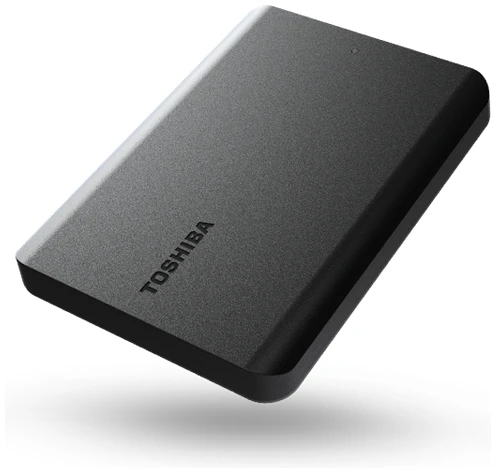 Toshiba Külső HDD 2.5" - 2TB Canvio Basics Fekete (USB3.0; ~5Gbps; NTFS/HFS+; matt)
