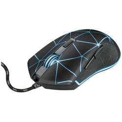 Trust Egér Gamer - GXT 133 Locx (Optikai érzékelő; 800-4000DPI; 6 gomb; LED, 180cm kábel)