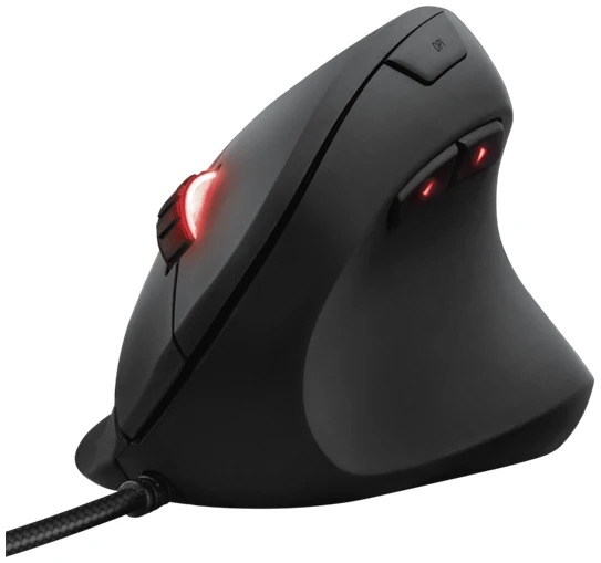 Trust Egér Gamer Ergonómikus - GXT 144 Rexx (Döntött, Optikai érzékelő; 10000DPI; Programozható; 20G gyors; RGB vil.)