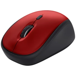Trust Egér Notebook Vezeték Nélküli - Yvi+ Red (800-1600DPI; micro vevő; vörös)