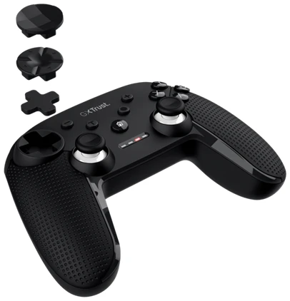 Trust Gamepad Vezeték nélküli - GXT 542 Muta (Playstation design; fekete; PC, switch, konzol kompatibilis.)