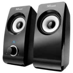 Trust Hangszóró 2.0 - Remo (8W RMS; hangerőszabályzó; 3,5mm jack; USB tápcsatlakozó; fekete)