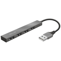 Trust USB Hub - Halyx mini (4port USB2.0; aluminium)
