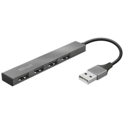 Trust USB Hub - Halyx mini (4port USB2.0; aluminium)