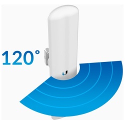 Ubiquiti Access Point WiFi - LAP-120 (airMAX LiteBeam Sector 450Mbps@5GHz; 1Gbps; 16dBi; 24V PoE; 120°, külltéri)