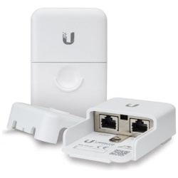 Ubiquiti Túlfeszültségvédő - Ethernet Surge Protector (2x RJ45; 90V@100V/s; 700V@1kV/µs; af PoE támogatás)