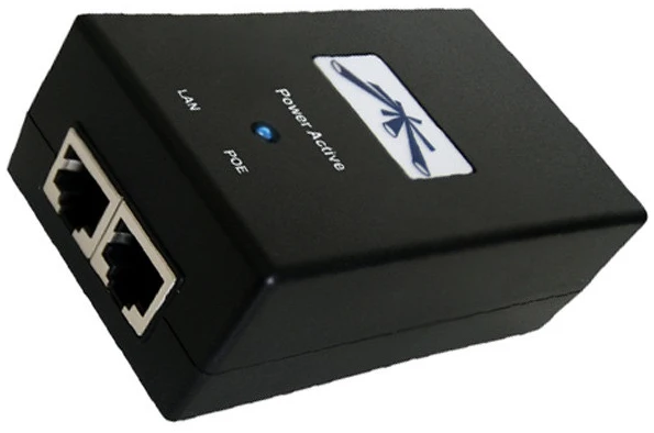 Ubiquiti PoE Injector adapter - POE-48-24W-G (48VDC@0,5A; 24W; 1Gbps LAN)