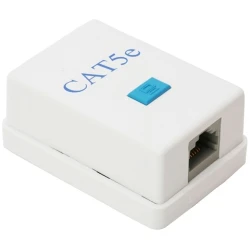 VEZ Fali aljzat - 05384 (Cat5e, UTP, RJ45, árnyékolatlan, fehér)