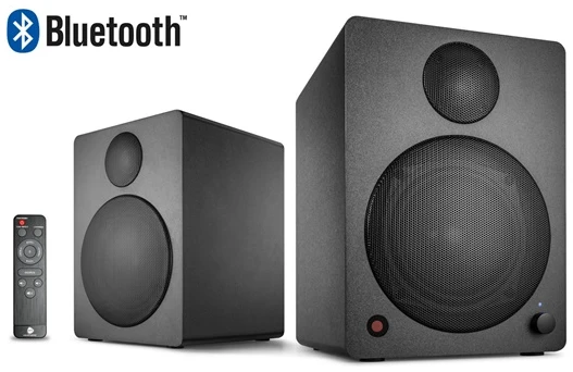 WaveMaster Hangszóró 2.0 - CUBE NEO Black (50W RMS, Bluetooth, 3,5mm jack, RCA, Toslink, Távírányító, Fekete)