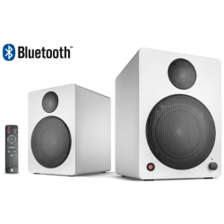 WaveMaster Hangszóró 2.0 - CUBE NEO White (50W RMS, Bluetooth, 3,5mm jack, RCA, Toslink, Távírányító, Fehér)
