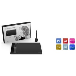 XP-PEN Grafikus tábla - Star 03 V2 (10"x6", 5080 LPI, PS 8192, 266 RPS, 8 gomb, USB)