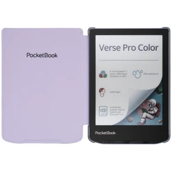 POCKETBOOK e-book tok - PB619, PB629, PB634 Shell transparent strap gyári Tok lila