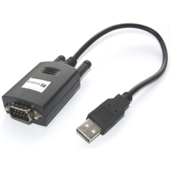 Sandberg Kábel Átalakító - USB to Serial Link (fekete; USB bemenet - RS232 9pin kimenet; 30cm)