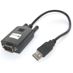 Sandberg Kábel Átalakító - USB to Serial Link (fekete; USB bemenet - RS232 9pin kimenet; 30cm)