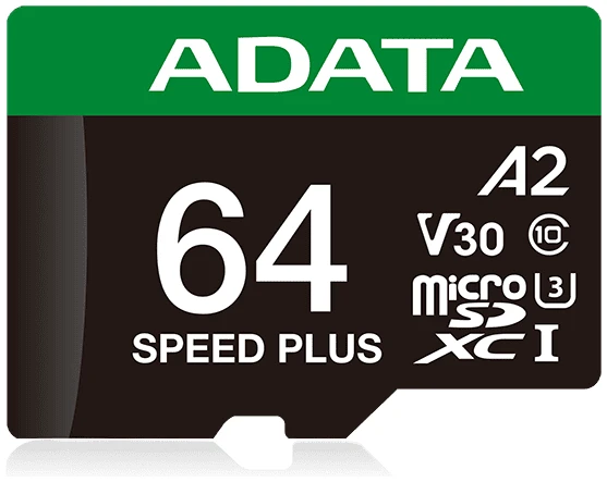 ADATA MicroSD kártya - 64GB microSDXC UHS-I U3 Class10 A2 V30 (R/W: 160/140 MB/s) + adapter