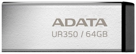 ADATA Pendrive - 64GB UR350 (USB3.2, víz és porálló, fekete)