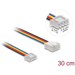 Delock Kábel - 90868 (PWM 4 tűs  -> PWM 4 tűs, apa/anya ventilátor hosszabbító kábel, 0,3m)