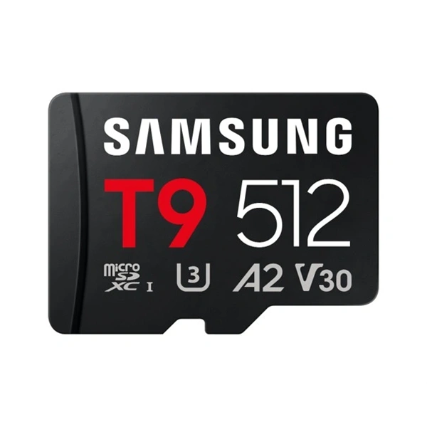 Samsung Memóriakártya - MB-MH512T/WW (T9, 512GB, microSDXC, UHS-I, U3, V30, A2, R200/W130) 1 Samsung Memóriakártya - MB-MH512T/WW (T9, 512GB, microSDXC, UHS-I, U3, V30, A2, R200/W130)