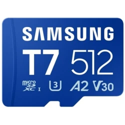 Samsung MicroSD kártya - 512GB MB-MB512T/WW (T7, Class10, R170, 512GB)