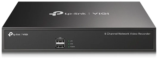 TP-link NVR rögzítő - NVR1008H (8 csatorna, H265+, 5MP, HDMI, VGA, 2xUSB, 1x Sata (max 10TB), audio)