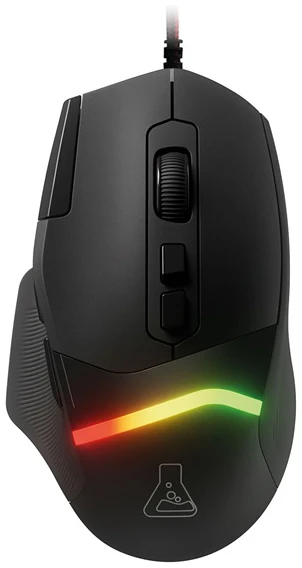 The G-Lab Gamer Egér - KULT PALLADIUM (12800 DPI, 8 gomb, makro, 1,8m kábel, 1000Hz, RGB LED, fekete)